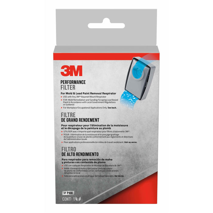 3M Replacement Filters for Lead Paint Removal Respirator, 7093H1-DC, 1pair/pack