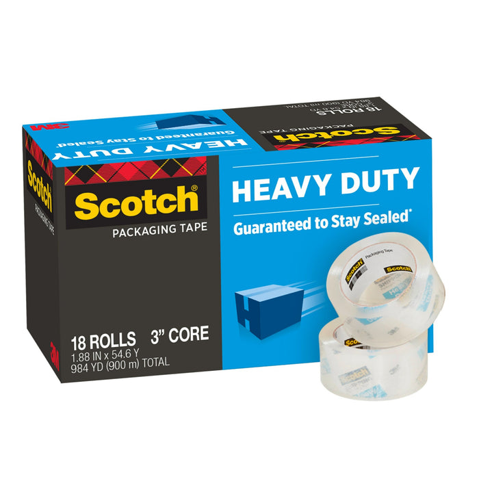 Scotch® Heavy Duty Shipping Packaging Tape, 3850-18CP, 1.88 in x 54.6 yd