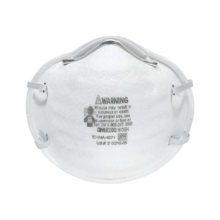 3M Sanding and Fiberglass Respirator N95 Particulate, 8200H2-C, 2eaches/pack