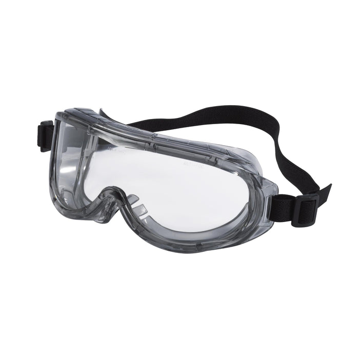 3M Professional Goggle, Chemical Splash, 91264H1-DC, Black Strap, Gray
Lens