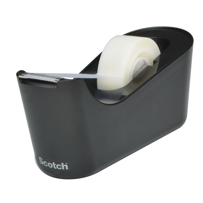 Scotch® Desktop Dispenser, C18-BLK, Black, 3/4" x 350"