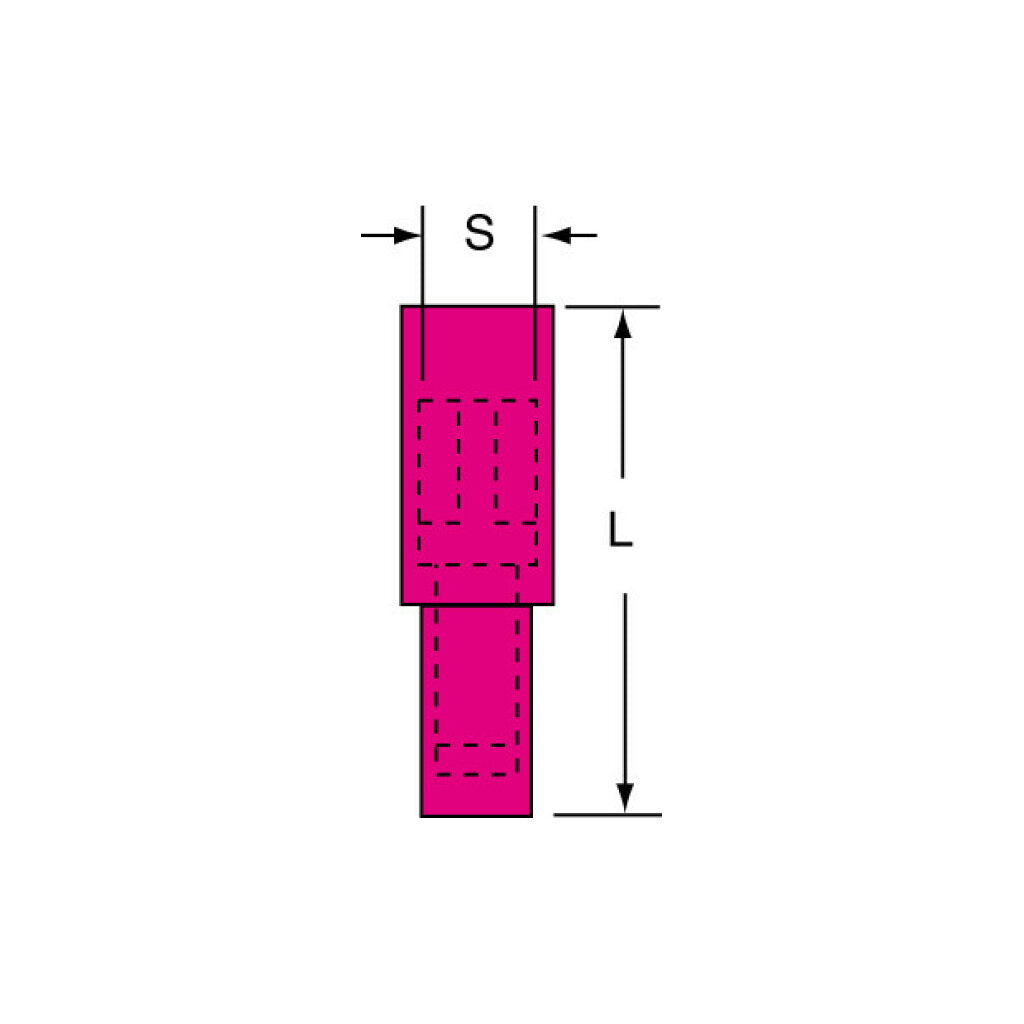 3M Nylon Insulated with Insulation Grip Bullet Style Female Disconnect ...