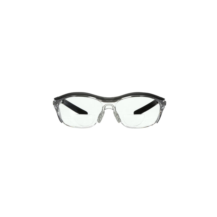 3M Readers Safety Glasses, 91192H1-C, +2.0 Blk Frm, Clr Lens