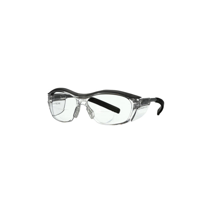 3M Readers Safety Glasses, 91192H1-C, +2.0 Blk Frm, Clr Lens