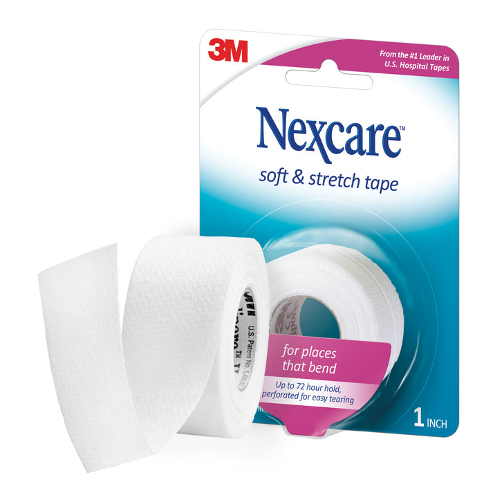 Nexcare Soft & Stretch Tape 751, 1 in x 216 in (25,4 mm x 5,48 m)