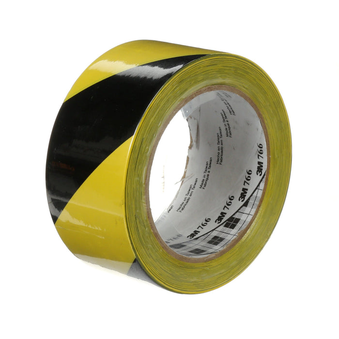 3M Safety Stripe Vinyl Tape 766DC, Black/Yellow, 2 in x 36 yd, 5 mil