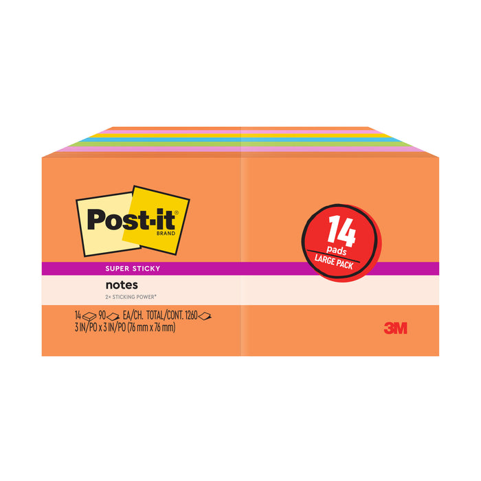Post-it® Super Sticky Notes 654-1260-SSAU