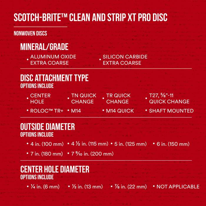 Scotch-Brite Clean and Strip XT Pro TN Quick Change Disc, XO-DN