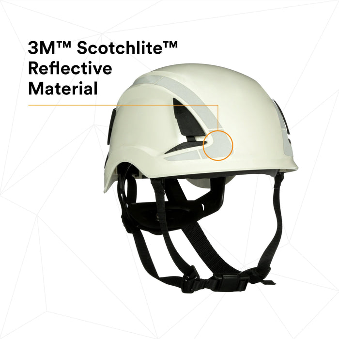 3M SecureFit Safety Helmet, X5001X-ANSI,  White, 1Ea/Box