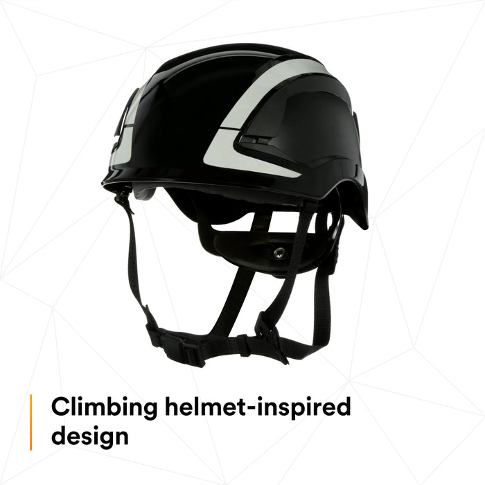 3M SecureFit Safety Helmet, X5012X-ANSI,  Black, 1Ea/Box