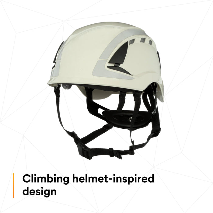 3M SecureFit Safety Helmet, X5001VX-ANSI,  White, vented, 1Ea/Box