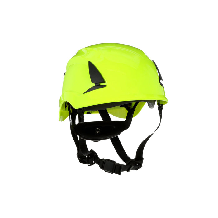 3M SecureFit Safety Helmet, X5014VX-ANSI,  HVGreen, vented, 1Ea/Box