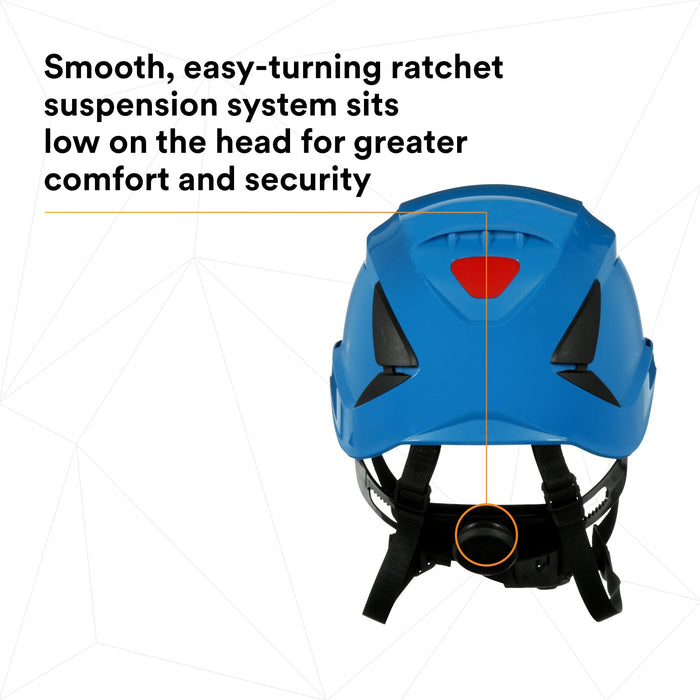 3M SecureFit Safety Helmet, X5003-ANSI,  Blue