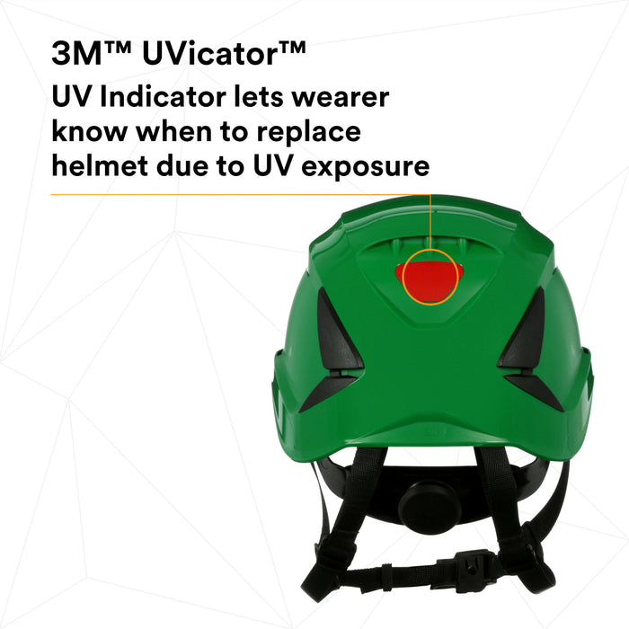 3M SecureFit Safety Helmet, X5004-ANSI,  Green