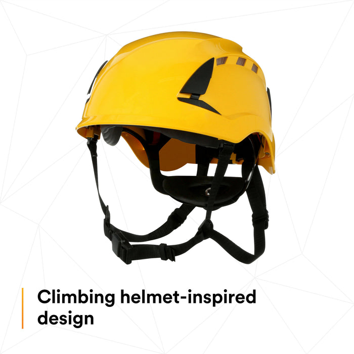 3M SecureFit Safety Helmet, X5002V-ANSI,  Yellow, vented