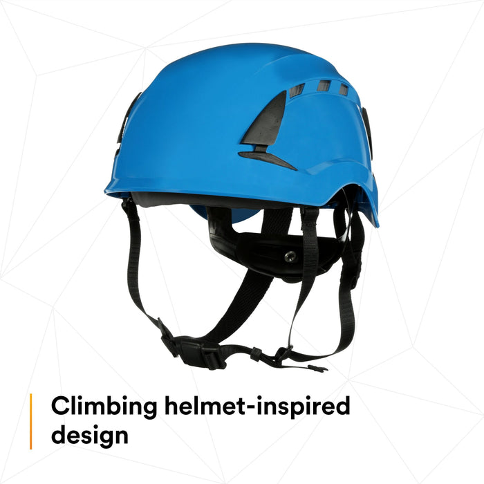 3M SecureFit Safety Helmet, X5003V-ANSI,  Blue, vented