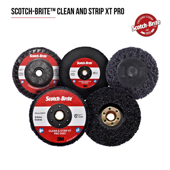 Scotch-Brite Clean and Strip XT Pro Disc, XO-DC, SiC Extra Coarse,
Purple