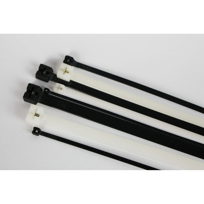 3M Steel Barb Cable Tie CTSB4BK18-C, Black, 4 inch, 18 lb