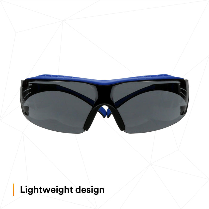 3M SecureFit 400 Series Safety Glasses SF402XSGAF-BLU, Blue/Gray