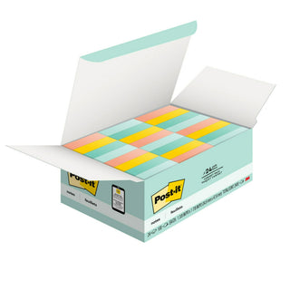 Post-it® Notes 653-24APVAD, 1 3/8 in x 1 7/8 in (34,9 mm x 47,6 mm)