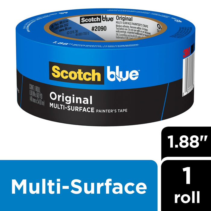 ScotchBlue Original Painter's Tape 2090-48NC, 1.88 in x 60 yd (48mm x54,8m)
