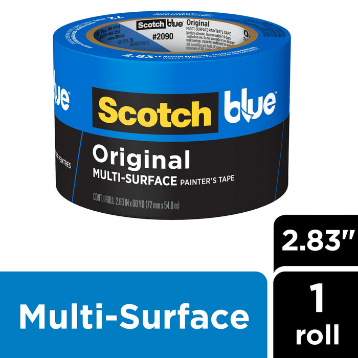 ScotchBlue Original Painter's Tape 2090-72NC, 2.83 in x 60 yd (72mm x54,8m)