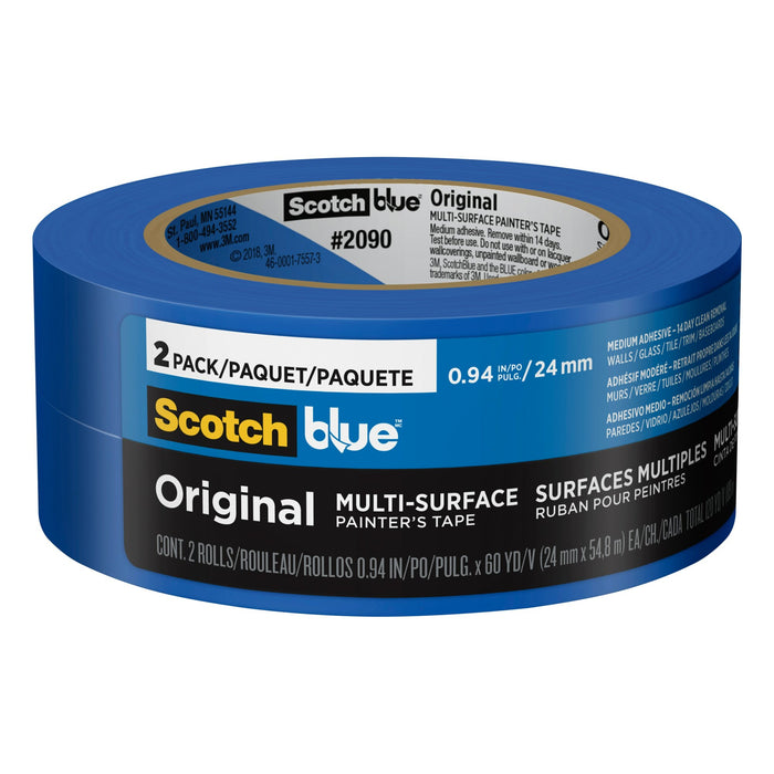 ScotchBlue Original Painter's Tape 2090-24CC2, 0.94 in x 60 yd (24mm x54,8m)