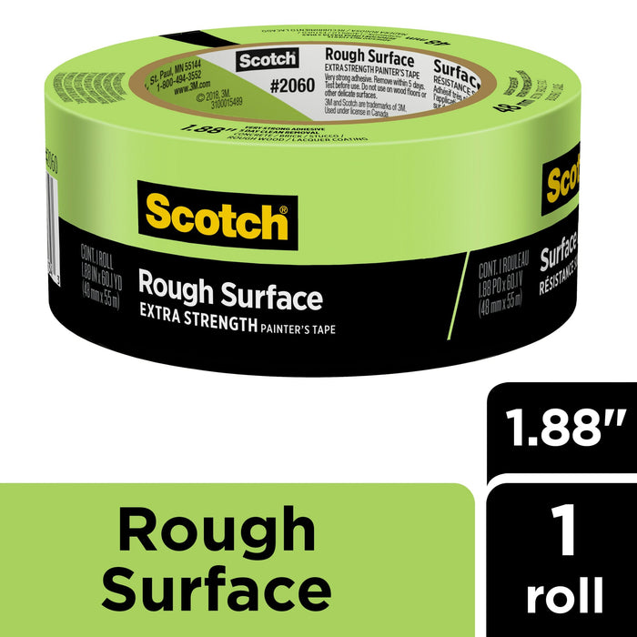Scotch® Rough Surface Painter's Tape 2060-48MP, 1.88 in x 60 yd (48mm x55m)