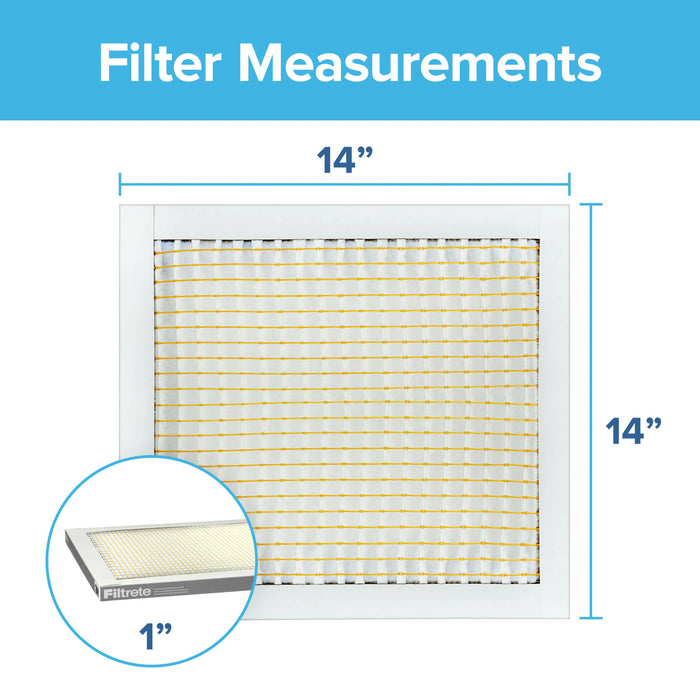 Filtrete Basic Dust & Lint Air Filter, 300 MPR, 311-4, 14 in x 14 in x1 in