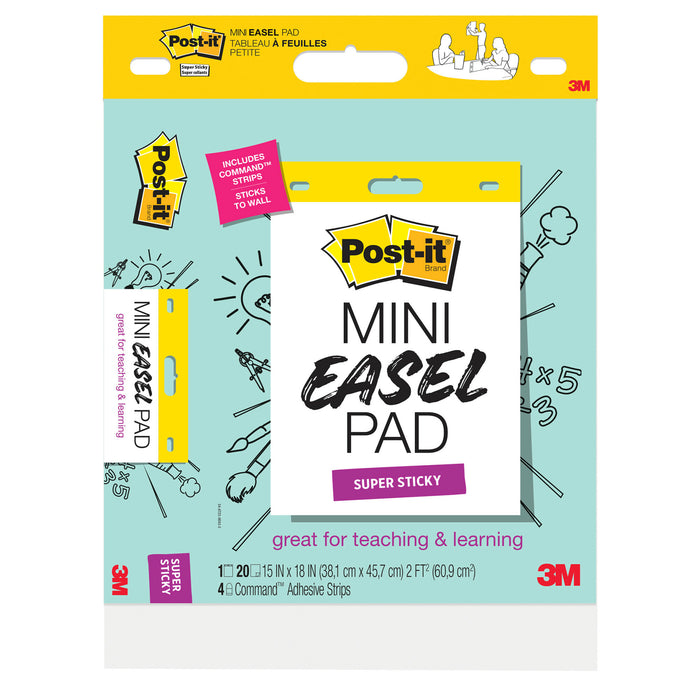 Post-it® Super Sticky Mini Easel Pad 577SS, 15 in. x 18 in.