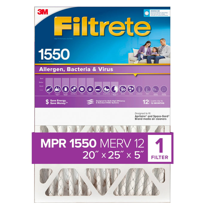 Filtrete Ultra Allergen Reduction Deep Pleat Filter NDP03-5IN-2