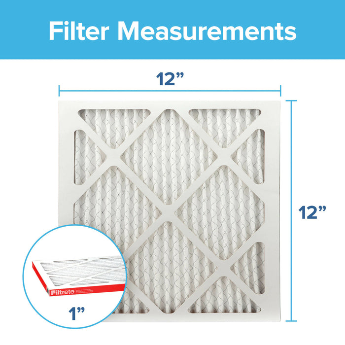 Filtrete Allergen Defense Air Filter, 1000 MPR, 9810-4, 12 in x 12 in x1 in