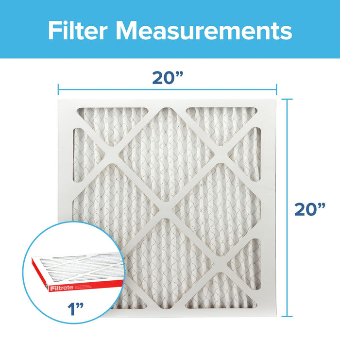 Filtrete Allergen Defense Air Filter, 1000 MPR, 9802-4, 20 in x 20 in x1 in