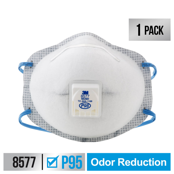 3M Paint Odor Valved Respirator, 8577P1-C-PS, 1 ea/pk