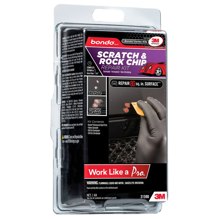 Bondo® Scratch and Rock Chip Repair Kit Clamshell, 31590, 6 kits percase