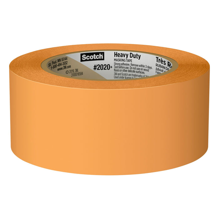 Scotch® Heavy Duty Masking Tape 2020+-48TP6, 1.88 in x 60.1 yd (48mm x55m)