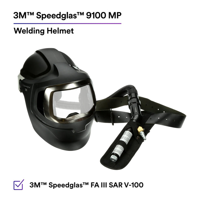 3M Speedglas FA III SAR V-100 Valve and Speedglas Welding Helmet 9100MP