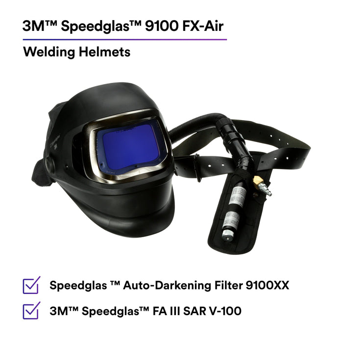 3M Speedglas FA III SAR V-100 and Speedglas Welding Helmet 9100 FX-Air