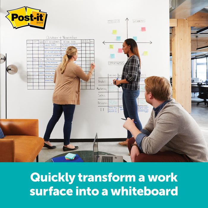 Post-it® Flex Write Surface, The Permanent Marker Whiteboard SurfaceFWS50x4
