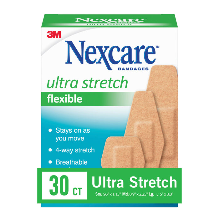 Nexcare Ultra Stretch Bandages, Assorted 576-30PB