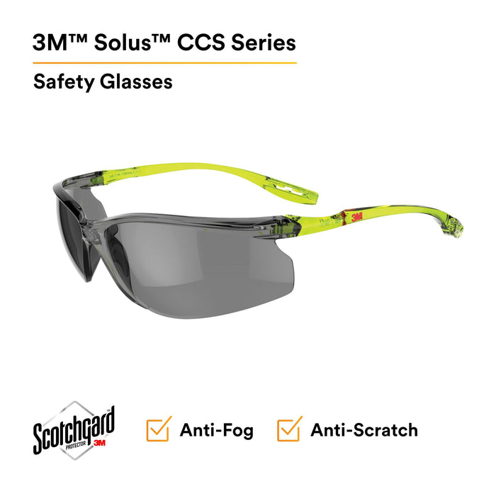 3M Solus CCS Series, SCCS02SGAF-GRN, Scotchgard Anti-Fog Coating