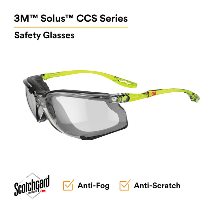 3M Solus CCS Series, SCCS07SGAF-GRN-F, Scotchgard Anti-Fog Coating