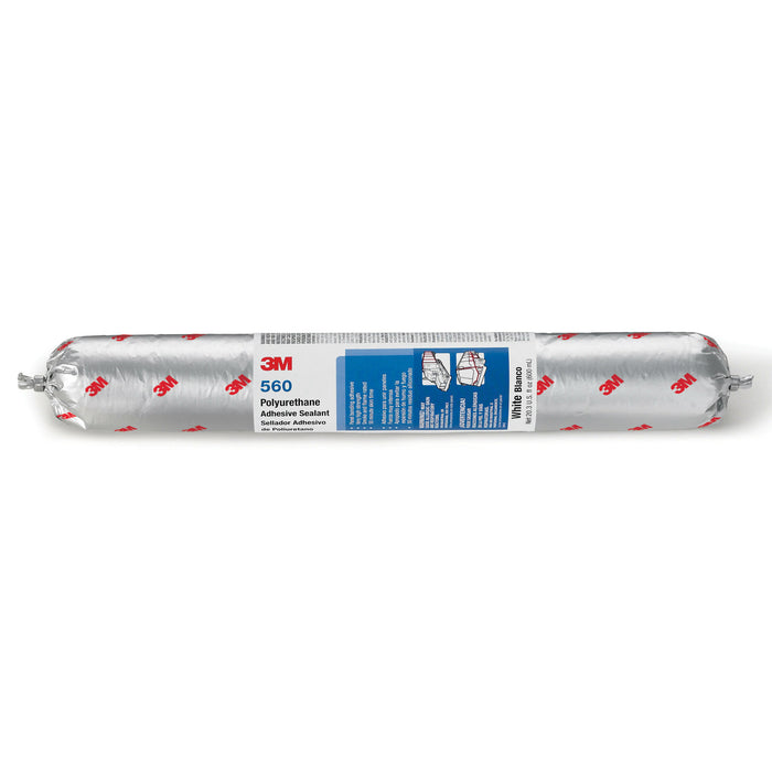3M Polyurethane Adhesive Sealant 560, White, 600 mL Sausage Pack