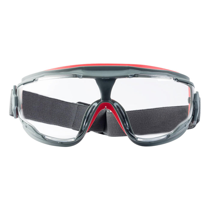 3M Anti-Fog Goggle with Scotchgard Protector 47212H1-VDC, Gray/Red,
Clear Lens