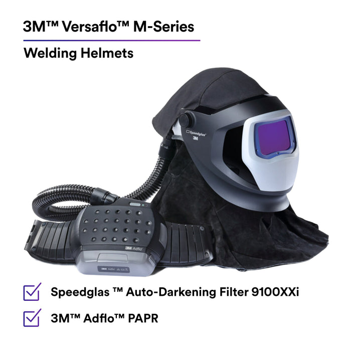 3M Adflo PAPR and Versaflo M-Series Helmet Kit w Speedglas WeldingShield