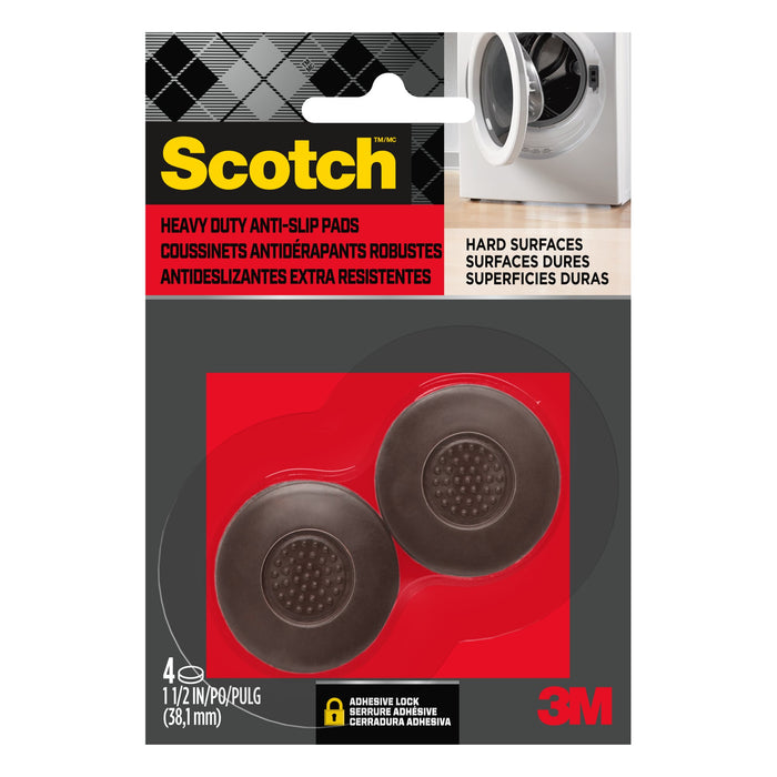 Scotch Gripping Pads SP935-NA, Round, 1.5-in 4/pk