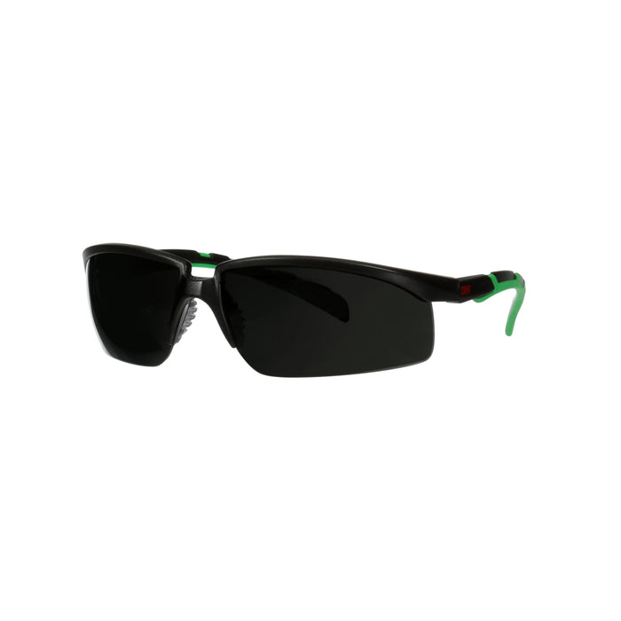 3M Solus 2000 Series, S2050AS-BLK, Black/Green Temples