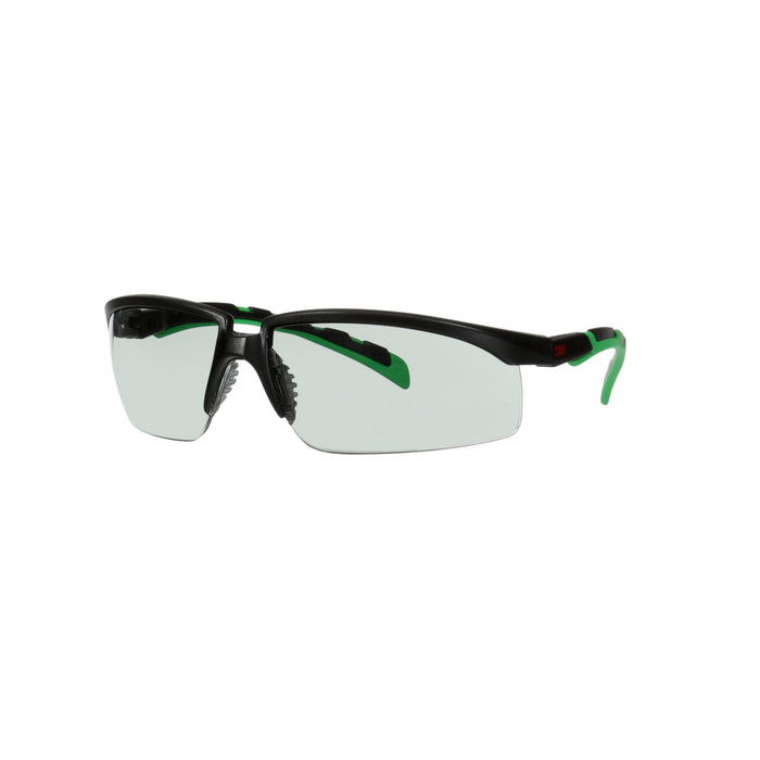 3M Solus 2000 Series, S2017AS-BLK, Black/Green Temples