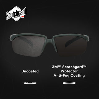 3M Solus 2000 Series, S2002SGAF-BGR, Gray/Blue-Green Temples