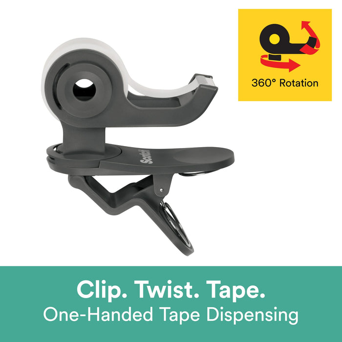 Scotch® Desktop Tape Dispenser C19-CLIP-SR, 1 Dispenser